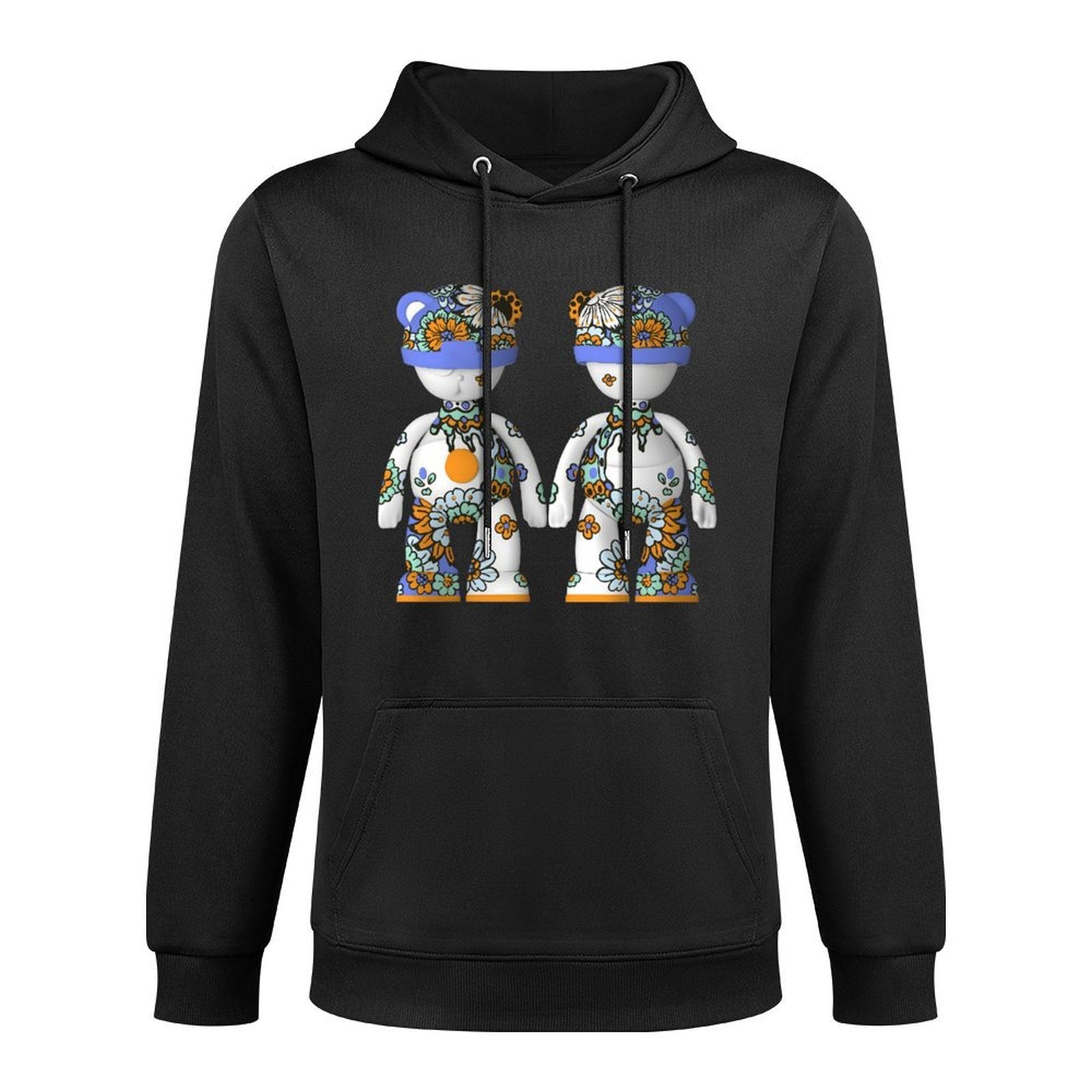 Hoodie Front PatternMoisture-Wicking Solid